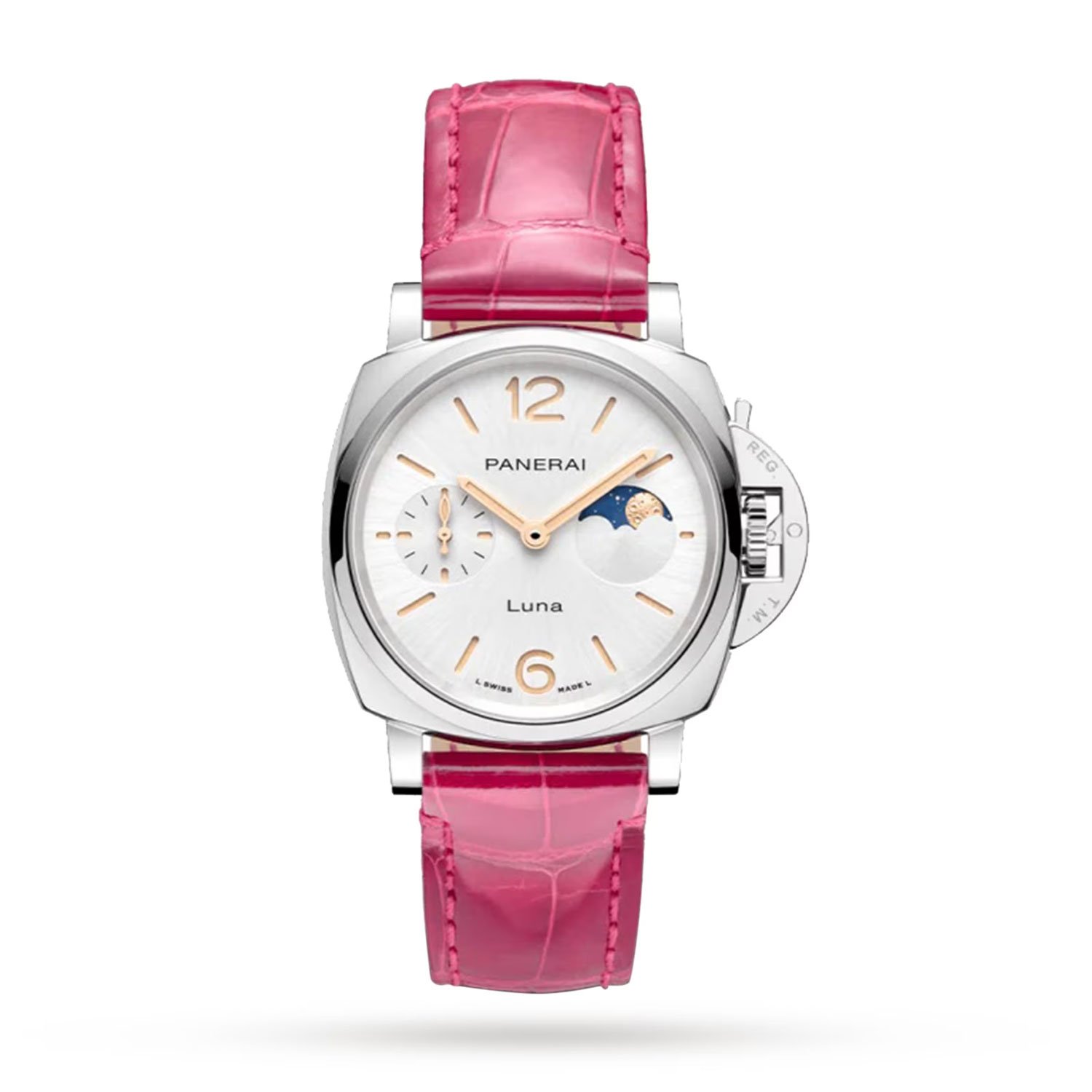 Luminor Due Luna Moonphase 38mm Ladies Watch - Pink